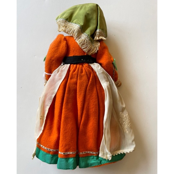 Vintage Doll MAGIS ROMA FELT & CLOTH DOLL 11” TALL with TAG. Italy Frascati - Picture 7 of 9